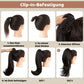 💕 LETZTER TAG DER AKTION - 50 % RABATT 💕Lockige, gewellte Frizz-Haarverlängerung mit Pferdeschwanz