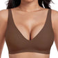 🔥Neujahrsverkauf 55% Rabatt💕Damen Komfortabler Bügelloser Nahtloser Tiefer V-Ausschnitt BH