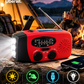 ⏳ Solar-Kurbelradio mit AM/FM-Empfang – 3-LED-Taschenlampe, USB-Notladefunktion und 600-mAh-Akku-Gcom