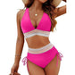 🔥Letzter Tag Spezial Preis €17.99!👙Hoch taillierte Bikini-Sets mit Bauchkontrolle und Farbblockdesign