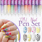 🎁Heißer Verkauf – 50 % Rabatt!💅🎨12 Farben Nagelkunst-Stifte-Set für kreative Designs