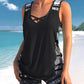 🏖️Sommer-Sale 60% Rabatt🏝️🩱Zweiteiliger Tankini– hochtailliert mit Bandeau-Top – perfekt für den Strand👙