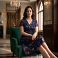 👗JETZT 50% RABATT!🌸 Blumiges Kleid mit V-Ausschnitt und Twist-Detail an der Taille – elegant und lässig für alle Anlässe