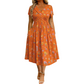 👗JETZT 50% RABATT!🌸 Blumiges Kleid mit V-Ausschnitt und Twist-Detail an der Taille – elegant und lässig für alle Anlässe