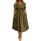 👗JETZT 50% RABATT!🌸 Blumiges Kleid mit V-Ausschnitt und Twist-Detail an der Taille – elegant und lässig für alle Anlässe