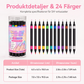 🥳💞 Über 68.000 Stück verkauft!🖌️🎨24-Farben Nagel-Art-Stifte Set – Zwei Spitzen, endlose Kreativität! 💅 Präzise Linien, schnelles Trocknen, Salon-Qualität ✨